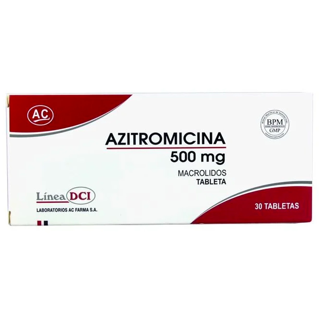 Azitromicina 500 mg LAB AC FARMA x unidad