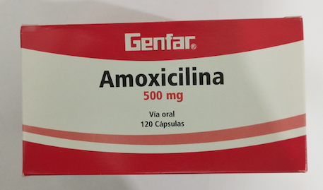 AMOXICILINA 500 mg Caja Envase Blíster Cápsulas CAPSULA