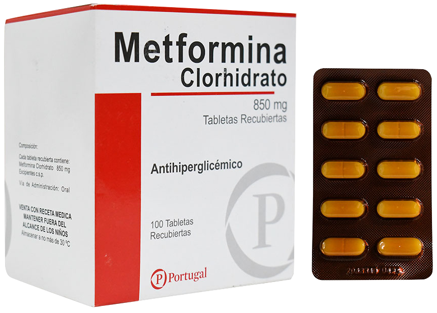 METFORMINA CLORHIDRATO 850mg x unidad - PORTUGAL