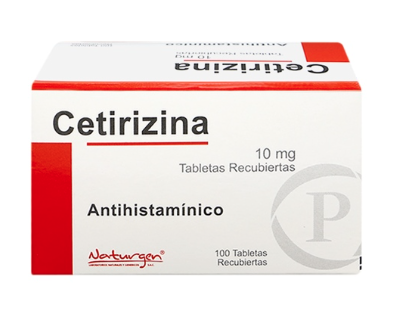 CETIRIZINA 10 mg Caja Envase Blíster Tabletas Recubiertas TABLETA