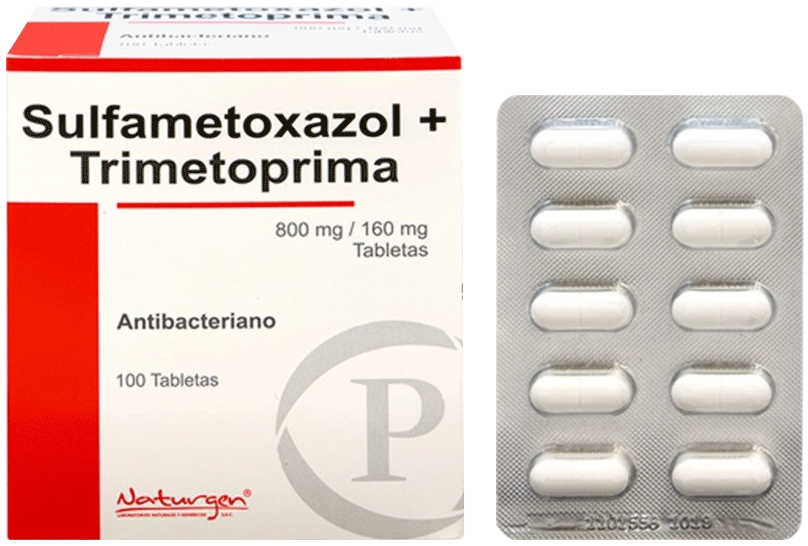 SULFAMETOXAZOL + TRIMETOPRIMA 800 mg + 160 mg