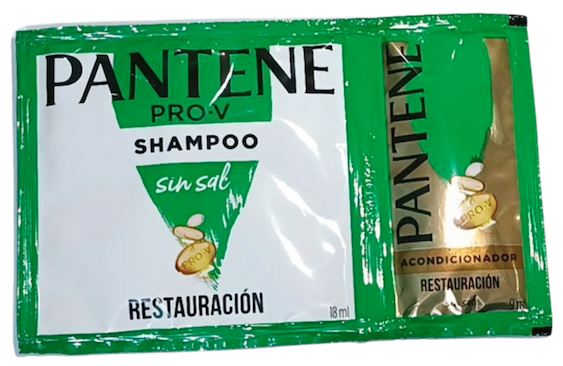 PANTENE Pro-V Restauración sin sal Shampoo 18ml + Acondicionador 9ml